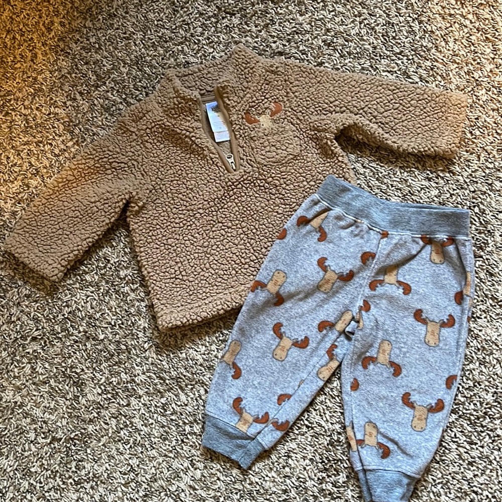 Carter’s Moose Sweater + Sweatpants